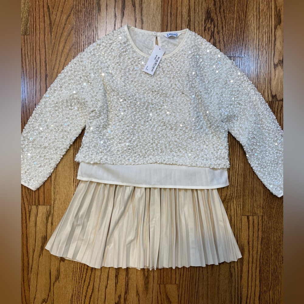 Mayoral Cream Textured Top